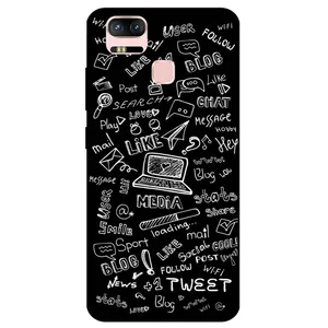Megafone Social Media 1898 Cover For Asus Zenfone 3 Zoom / ZE553KL