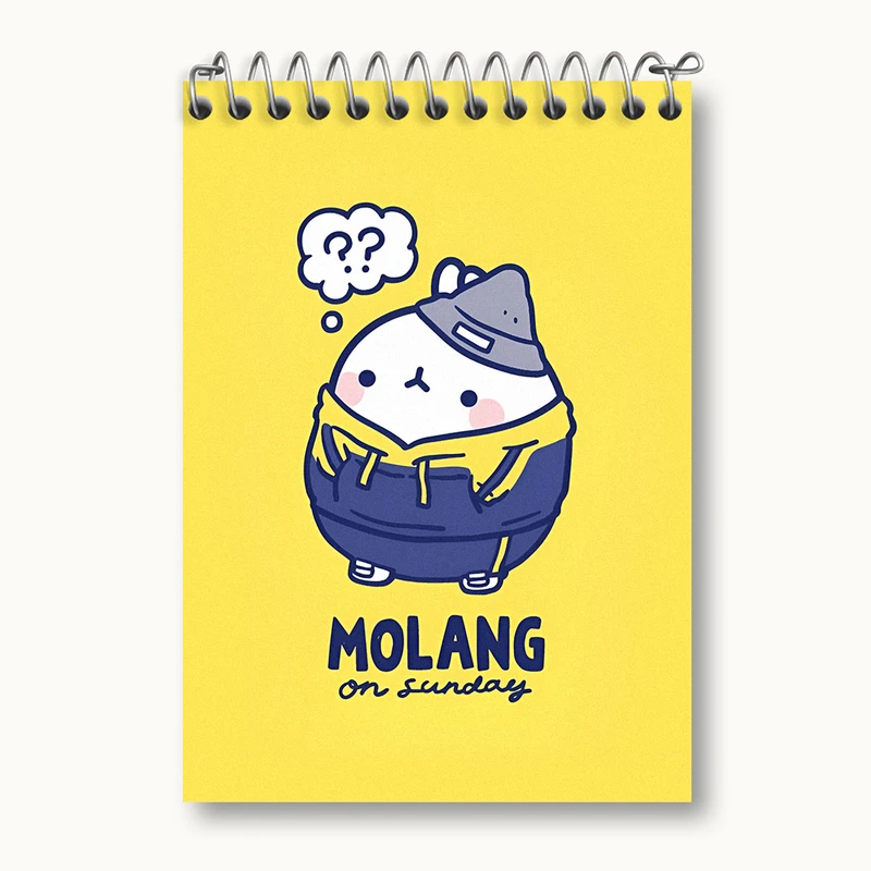 دفتر یادداشت 50 برگ خندالو طرح مولانگ (Molang) کد N3724