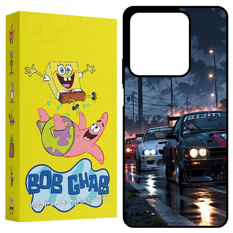 کاور باب قاب طرح ماشین مدل BCPN13 مناسب برای گوشی موبایل شیائومی Redmi Note 13 4G