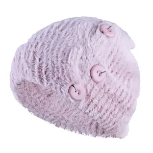 کلاه بافتنی سام مدل موهر لبه پهن کد 507