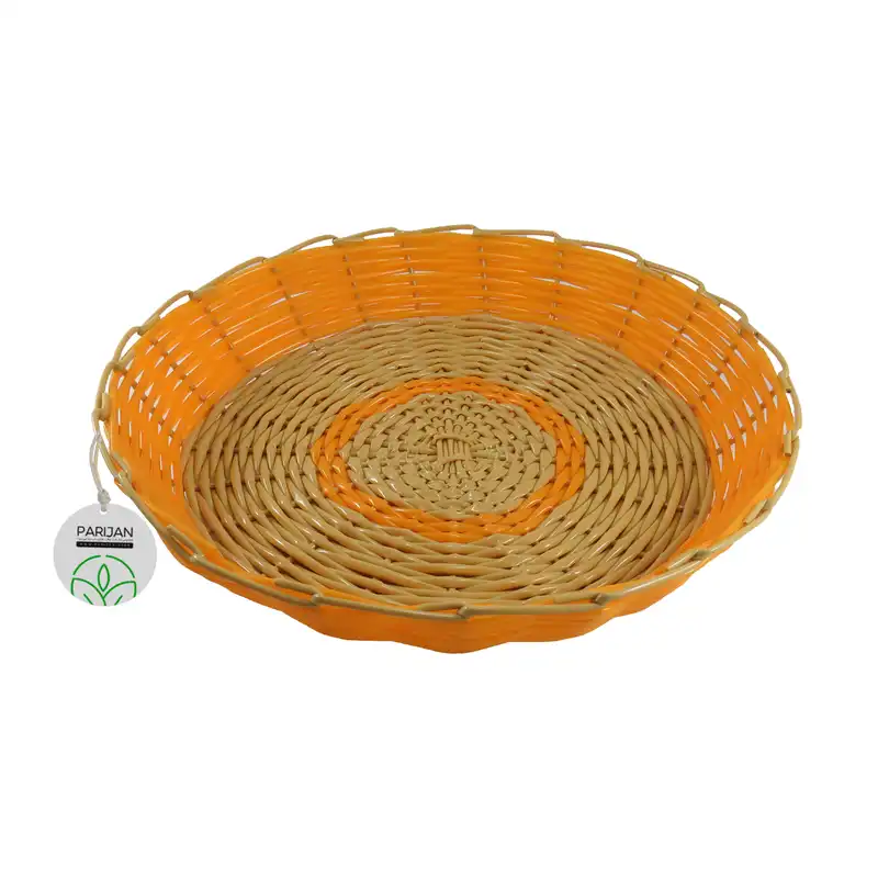 سبد سبزی حصیربافی پریجان مدل PRJ1006