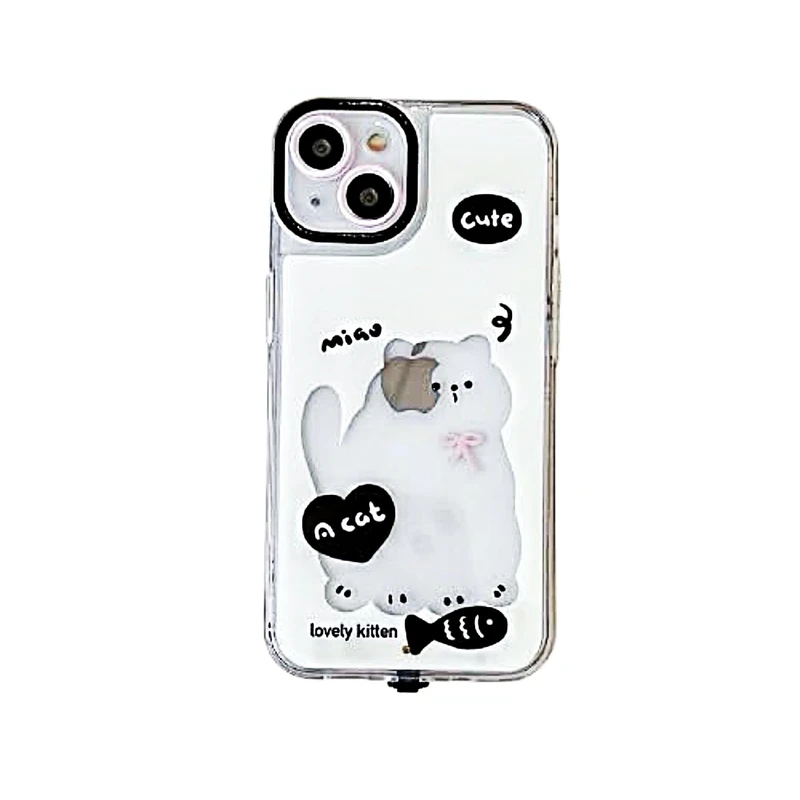 کاور طرح چراغدار مدل گربه کد ۲۲ مناسب برای گوشی موبایل اپل ایفون iphone 13