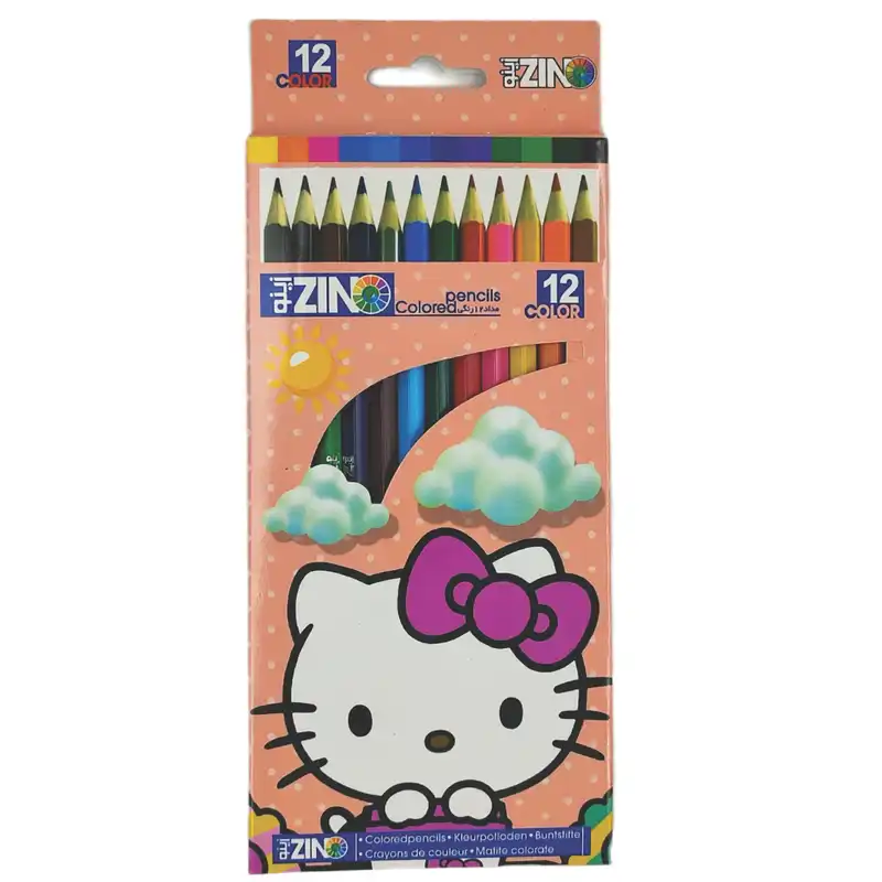 مداد رنگی زینو طرح کیتی