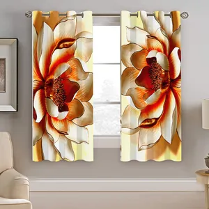 پرده نیروانا طرح گل  مدل هازان کد 5035   سایز 140×200 سانتی متر