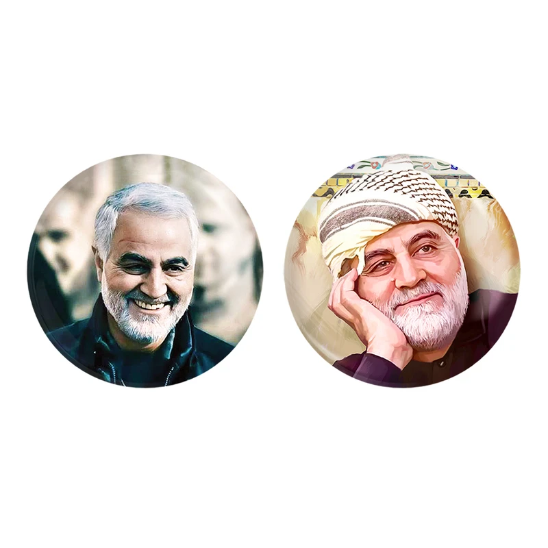 مگنت خندالو طرح سردار قاسم سلیمانی کد 1259612598 مجموعه 2 عددی