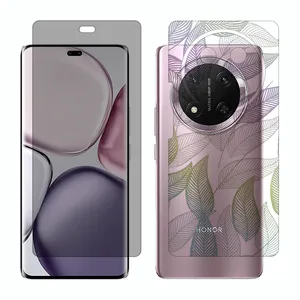 Glass Together model privacy screen protector suitable for Honor X9c mobile phone with back cover sticker