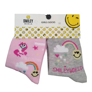 جوراب ساق بلند دخترانه دفکتو کد 38 مجموعه 2 عددی 