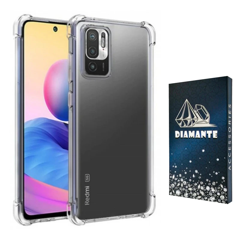 کاور دیامانته مدل shiny navy مناسب برای گوشی موبایل شیائومی Redmi Note 10 5G / Note 10T 5G/ Poco M3 Pro