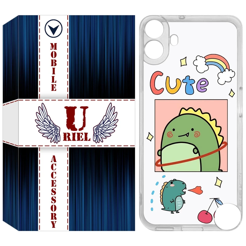 کاور یوریل مدل Clear کد 20 طرح دایناسور مناسب برای گوشی موبایل ناتینگ فون Nothing CMF Phone 1