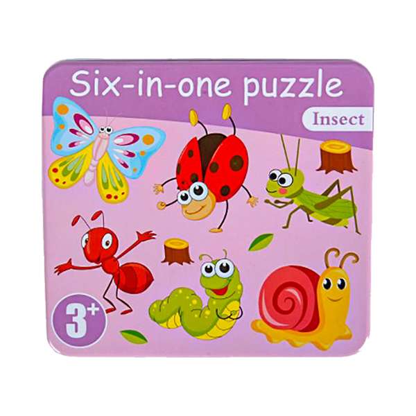پازل آموزشی مدل Six in one طرح حشره