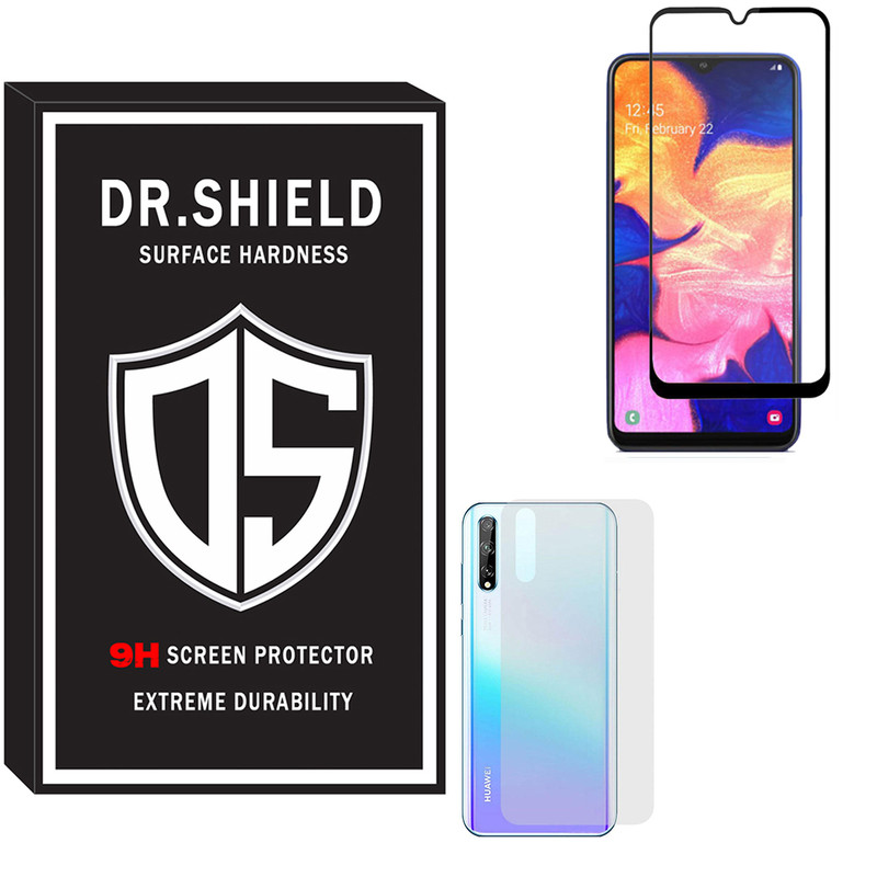 محافظ صفحه نمایش دکتر شیلد مدل TFPDR-06 مناسب برای گوشی موبایل هواوی Y8p به همراه محافظ پشت گوشی