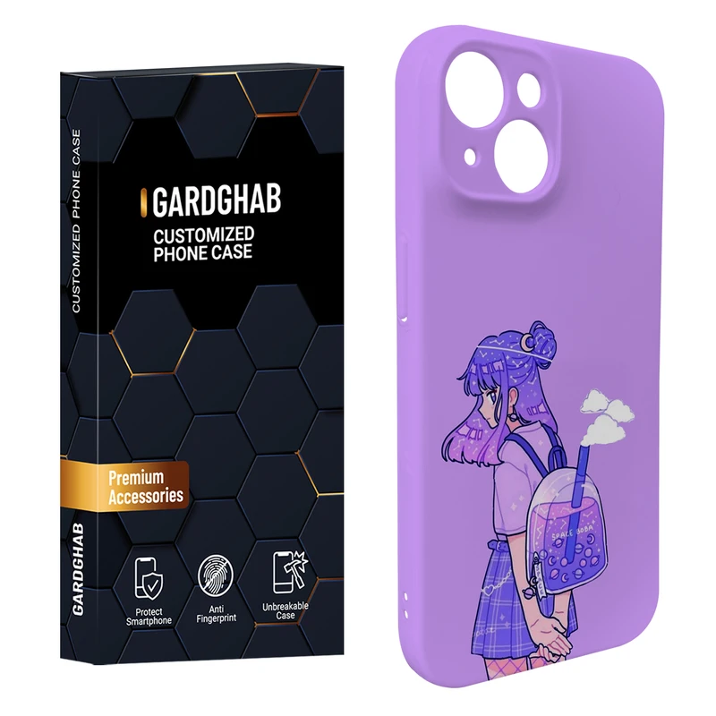 کاور گاردقاب مدل دخترانه مناسب برای گوشی موبایل اپل iPhone15 plus