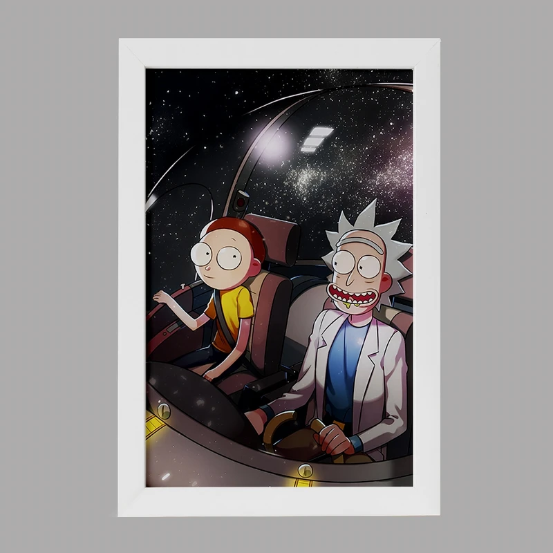 تابلو خندالو مدل ریک و مورتی (Rick and Morty) کد F4462