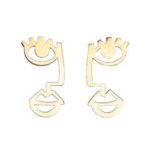 گوشواره طلا 18 عیار زنانه عدنان مدل ks89