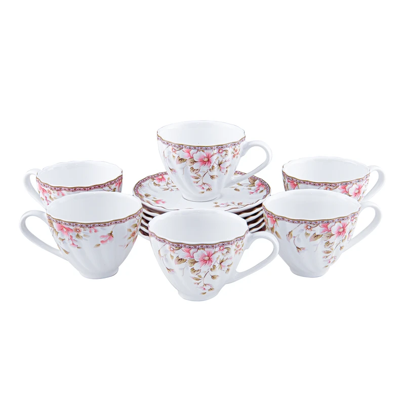 ست فنجان و نعلبکی 12 پارچه گلدکیش مدل سوئیتی کد GK701108