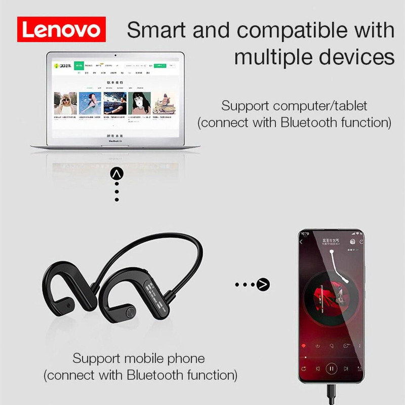 هندزفری بلوتوثی لنوو مدل SAE Lenovo X3 Black Bluetooth 1