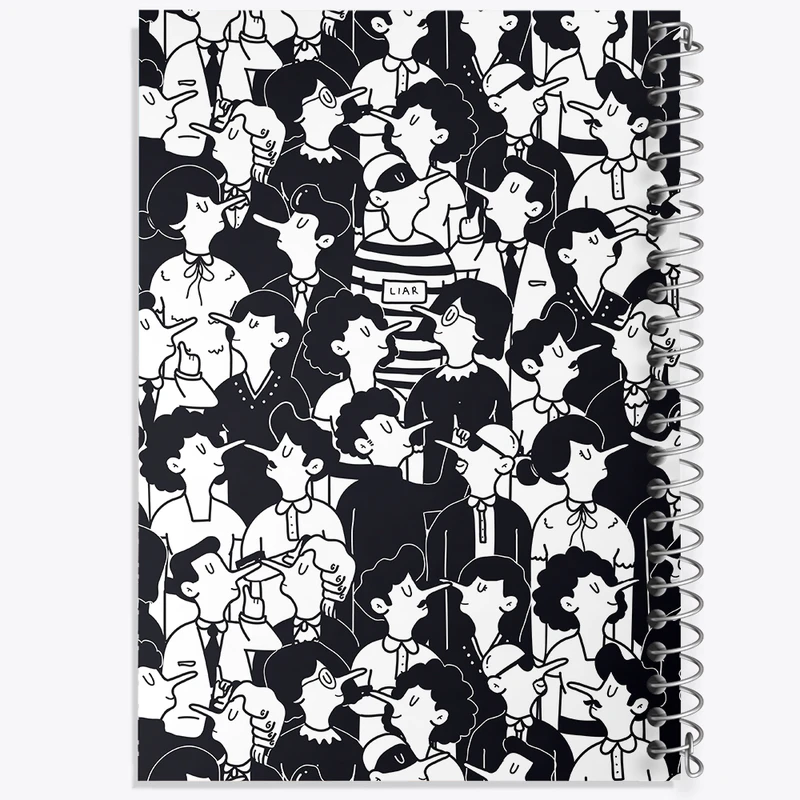 دفتر ژورنال نویسی 50 برگ خندالو مدل نقطه ای طرح فانتزی کد N335