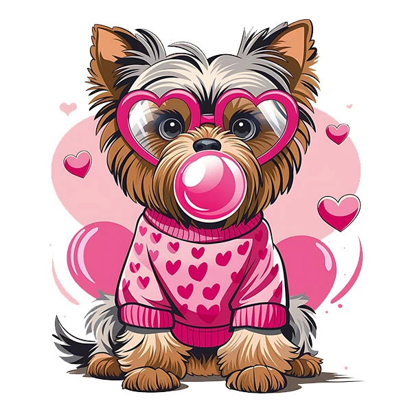 استیکر پارچه و لباس پاد آفرین طرح سگ بامزه کد 877