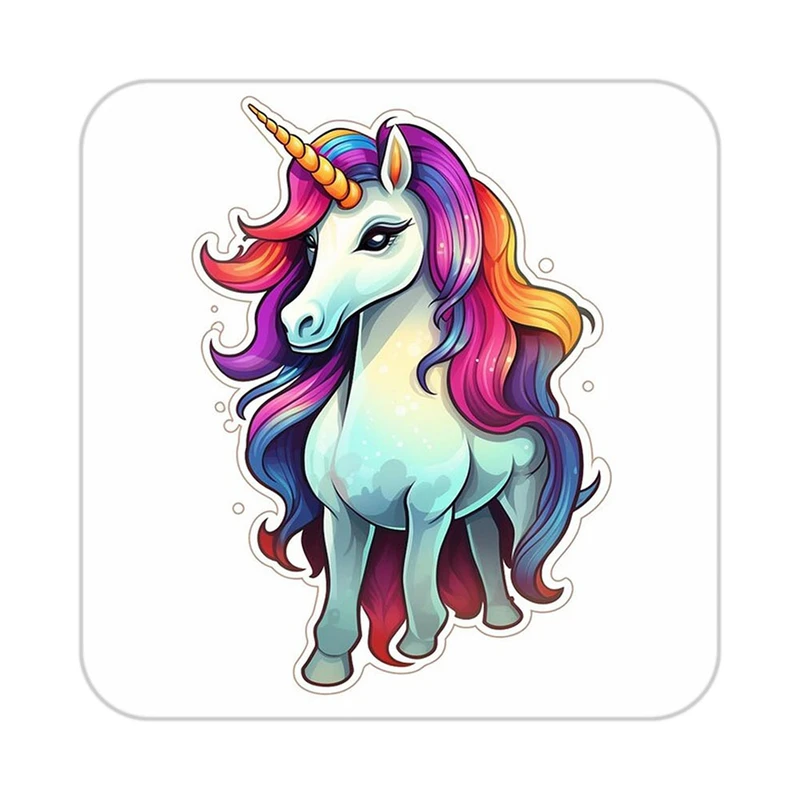 زیر لیوانی کاکتی طرح اسب تک شاخ و یونیکورن مدل mp30196