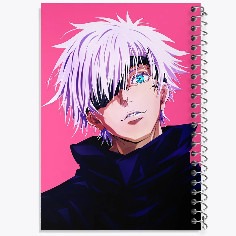 دفتر مشق 50 برگ خندالو طرح گوجو ساتورو انیمه جوجوتسو کایزن کد F1573