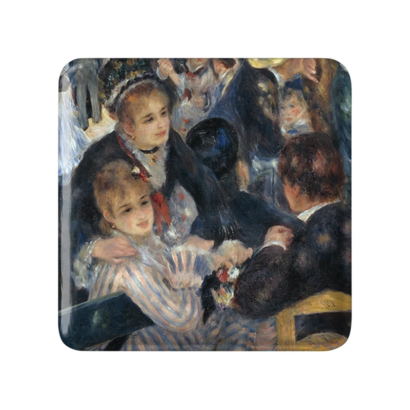 مگنت خندالو طرح پیر اُگوست رنوآر مدل مربعی کد 36838