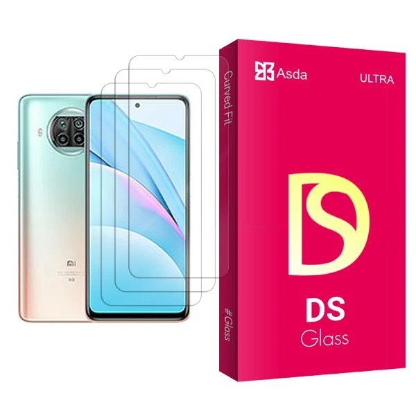 محافظ صفحه نمایش آسدا مدل DS Glass MIX003 مناسب برای گوشی موبایل شیائومی Mi 10T Lite 5G بسته سه عددی