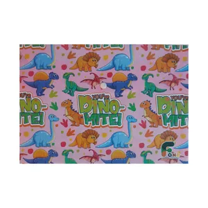 پوشه دکمه‌دار مدل عروسکی دایناسور  سایز A4