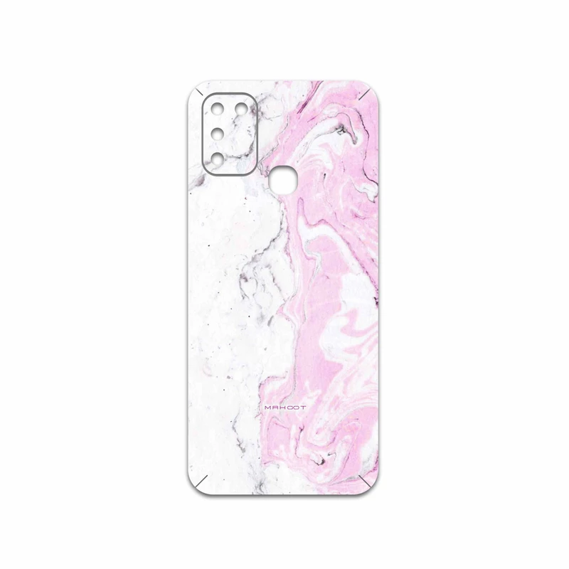 برچسب پوششی ماهوت مدل Blanco-Pink-Marble مناسب برای گوشی موبایل اینفینیکس Hot 10 Play