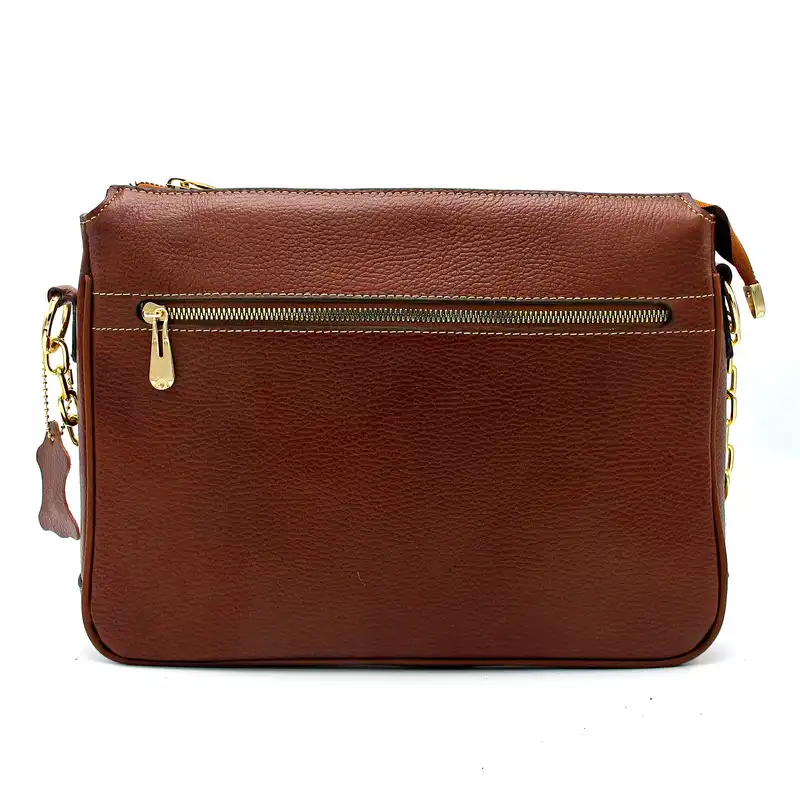 کیف دوشی زنانه مدل چرم طبیعی فلوتر FTH131