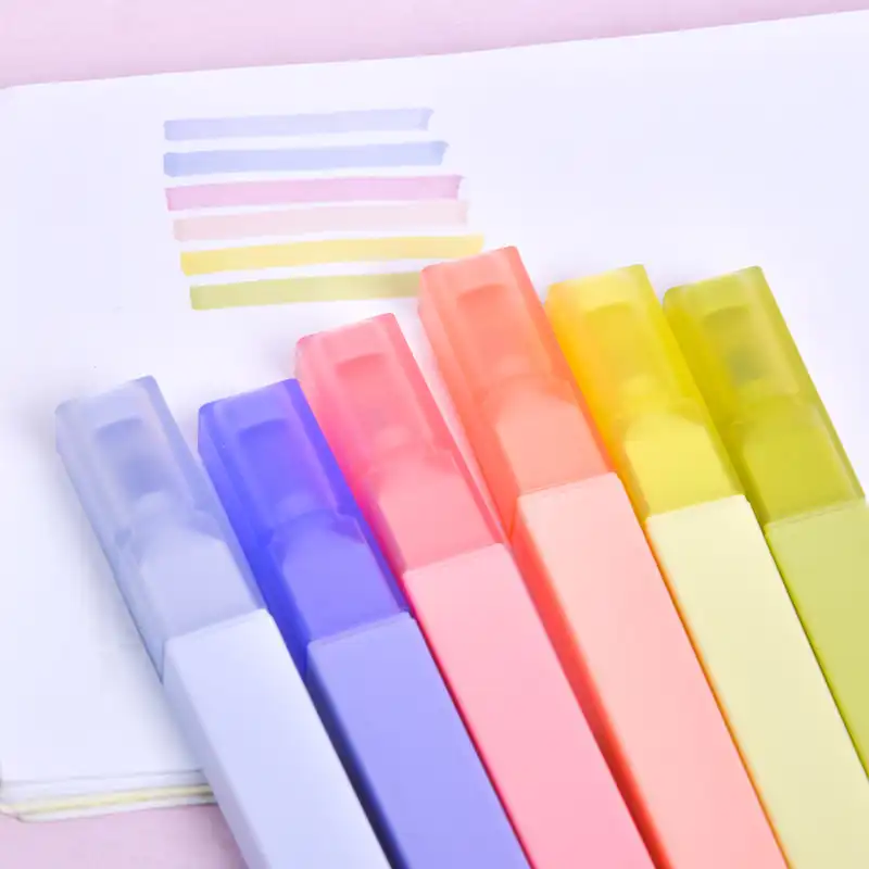 ماژیک علامت گذار ژیخوآ مدل معطر گل های بهاری طرح پاستلی بسته 6 عددی