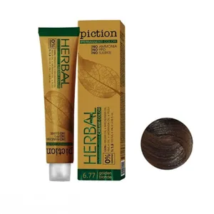 رنگ مو پیکشن شماره 6.77 حجم 100 میلی لیتر رنگ بلوند نسکافه ای تیره