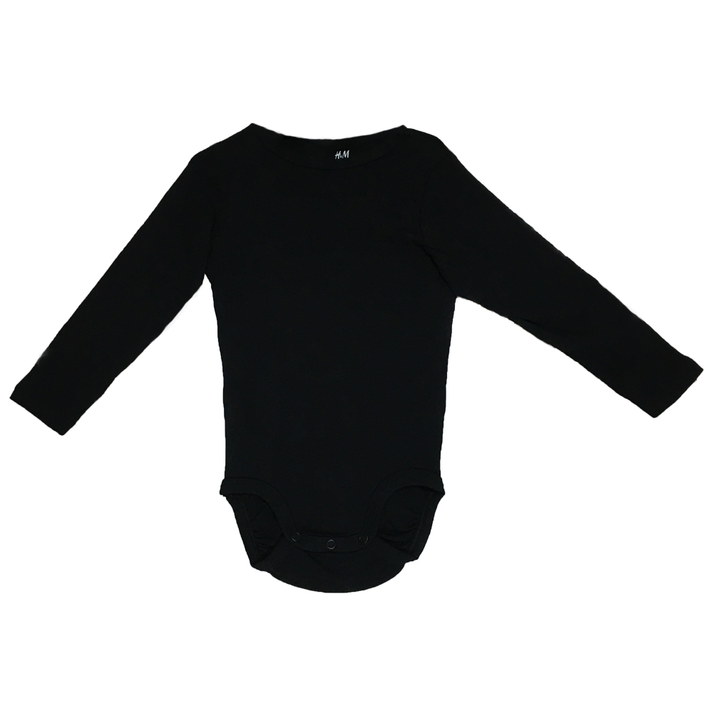 بادی آستین بلند نوزادی اچ اند ام مدل 04004944