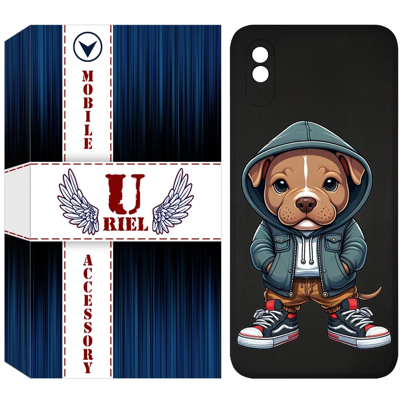 کاور یوریل مدل KSH کد 66 طرح سگ قهوه ای مناسب برای گوشی موبایل شیائومی Redmi 9A / Redmi 9AT