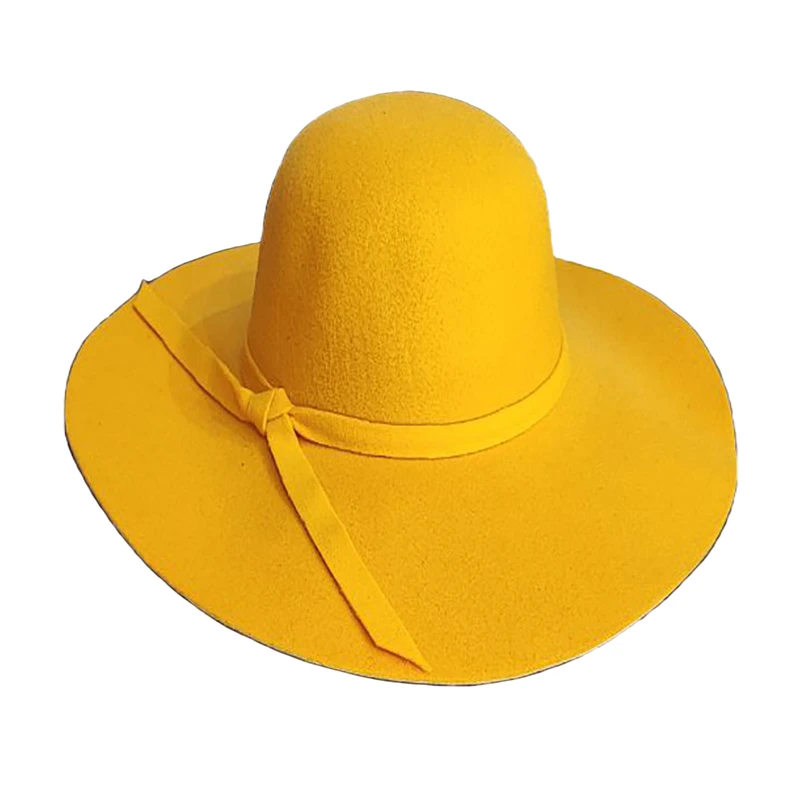 کلاه زنانه مدل شهرزادی لبه بلند BK015-YE