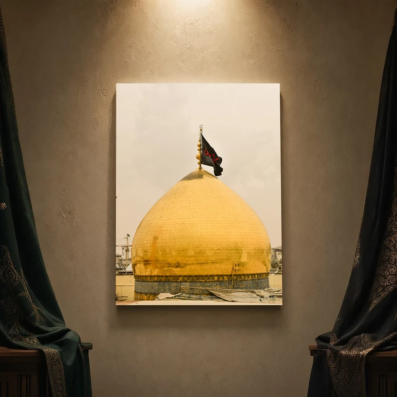 تابلو شاسی مدل مذهبی طرح امام حسین کد 176SM