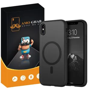 کاور عمو قاب مدل مگ سیف طرح MAT مناسب برای گوشی موبایل اپل iPhone X / Xs