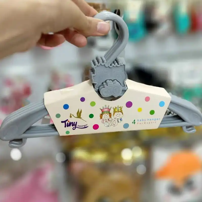 چوب لباسی کودک مدل Tiny بسته 4 عددی
