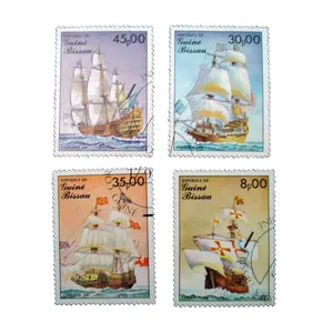 تمبر یادگاری مدل کشتی کد bc-2078 مجموعه 4 عددی