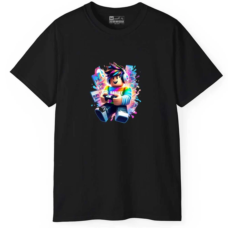 تی شرت آستین کوتاه مردانه پاد آفرین مدل لگو کد 0663