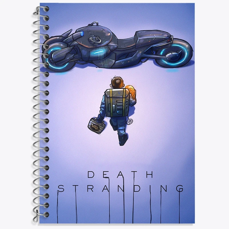 دفتر زبان 50 برگ خندالو مدل دو خط طرح بازی دث استرندینگ (Death Stranding) کد 35158