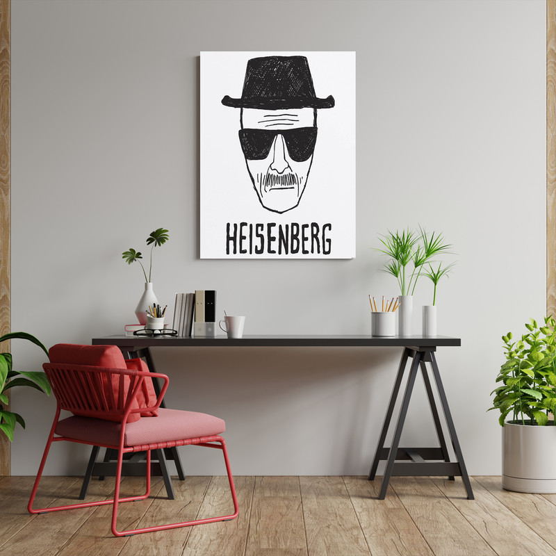 تابلو شاسی مدل نقاشی معروف هایزنبرگ سریال breaking bad کد 1226