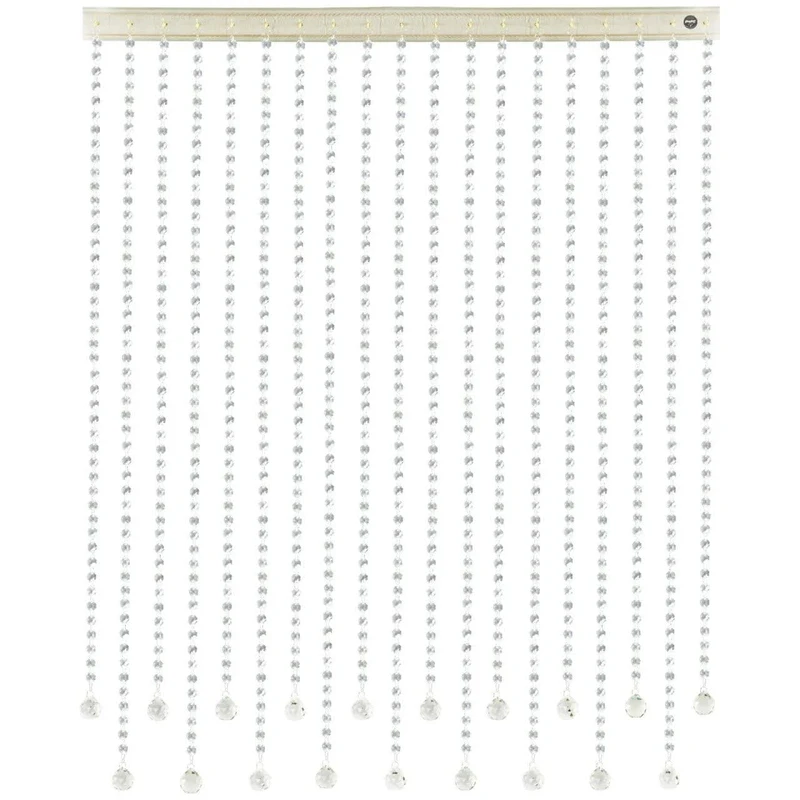 پرده ریشه ای آریا کریستال مدل کوتاه و بلند سایز 100x250 سانتی متر