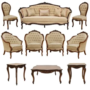 مبل کلاسیک 9 نفره مدل الیزا به همراه میز پذیرایی