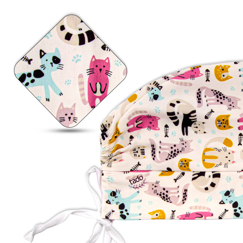 کلاه پزشکی تادو طرح پت مدل N122