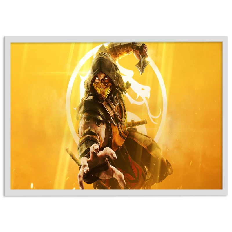 تابلو نوری بکلیت طرح بازی گیم نت Mortal Kombat مدل W-s1426
