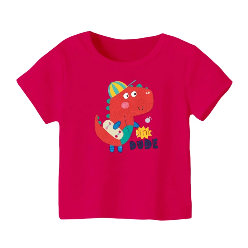 تی شرت آستین کوتاه بچگانه مدل دایناسور کد ۲۷