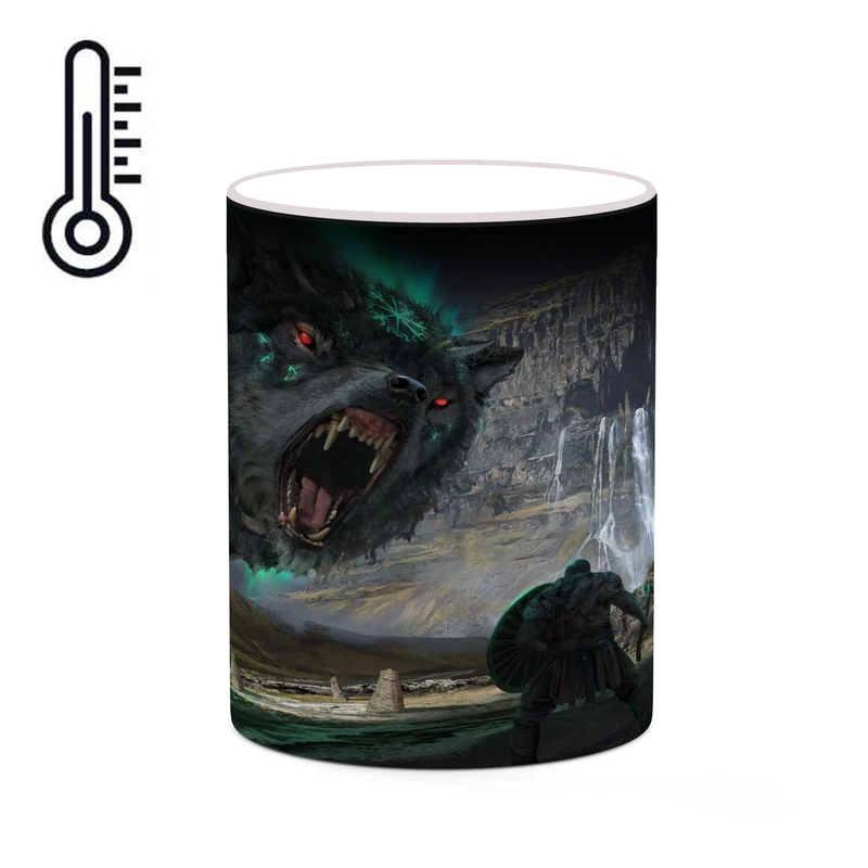 ماگ حرارتی کاکتی طرح گاد آف وار God Of War مدل mgh40933