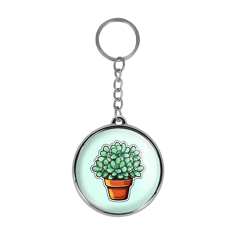 جاکلیدی خندالو طرح گل و گیاه مدل دوطرفه کد 3660236591