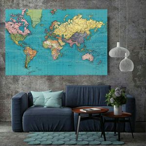 نقد و بررسی پوستر دیواری طرح نقشه آنتیک جهان کد TFP248 توسط خریداران