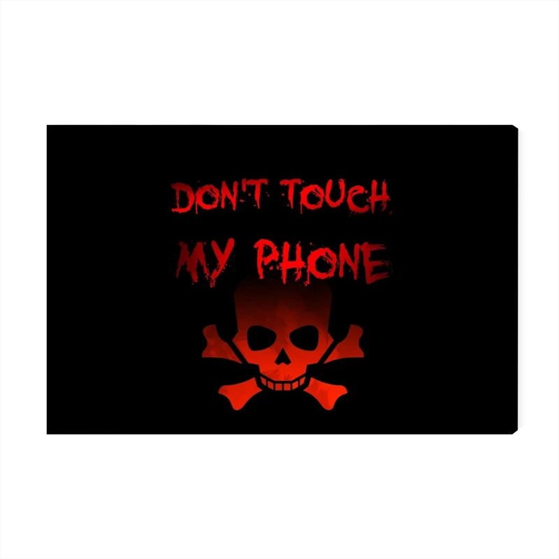 تابلو شاسی عرش مدل فانتزی نوشته Dont touch my phone کد As1408